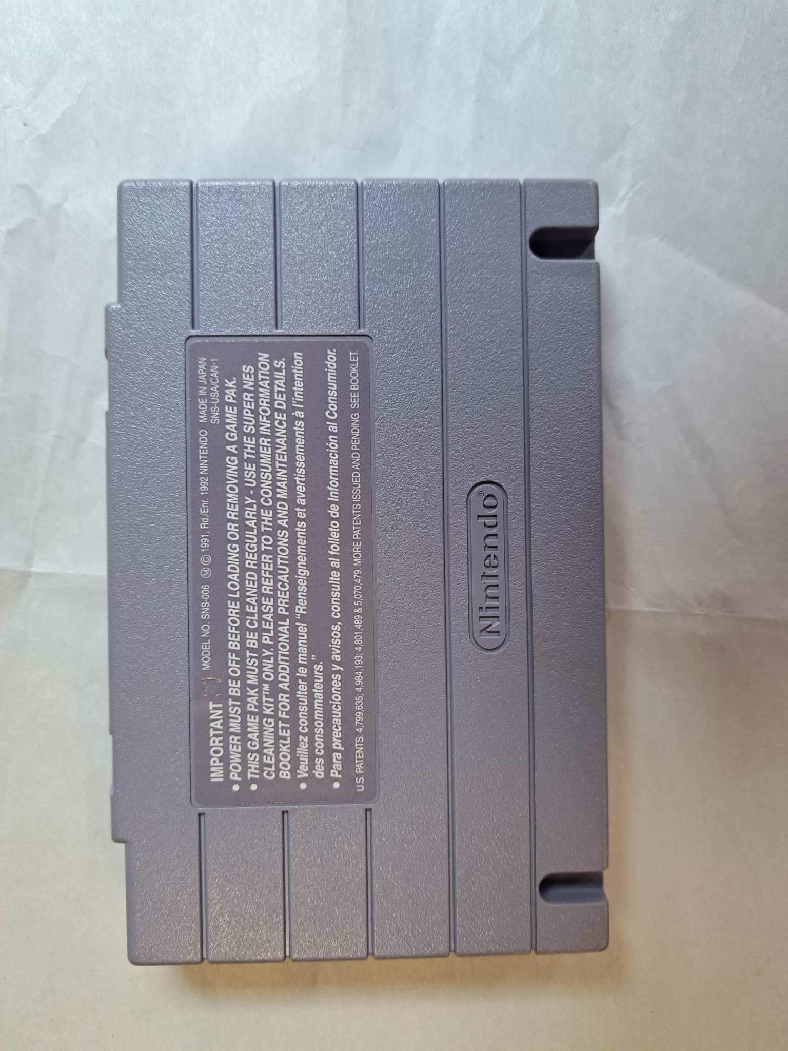 SUPER NINTENDO - MECHWARRIOR - CARTRIDGE ONLY (01)